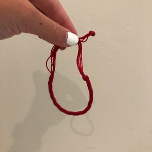 red authentic adjustable bracelet!